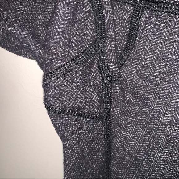 Lululemon Grey Herringbone Wunder Under Leggings 4 - Picture 6 of 8
